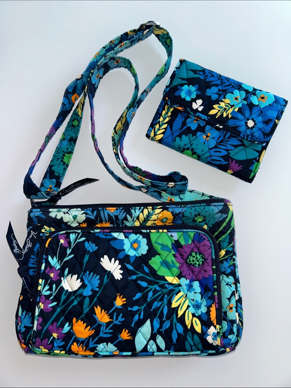 Vera Bradley Little Hipster Bag & Wallet - Moonlight Garden